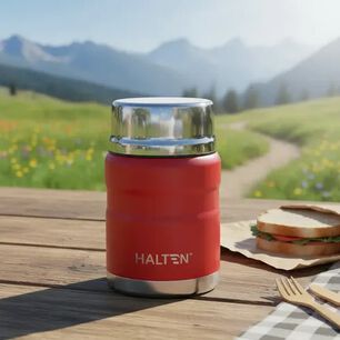 Termo Comida Acero Inox 750 Ml Halten Rojo