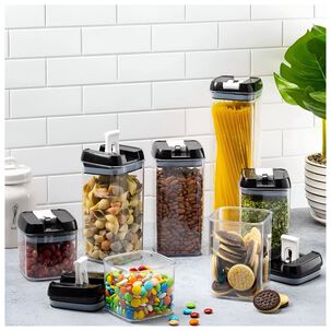 Set De 7 Contenedores Hermeticos De Plastico Cocina Despensa