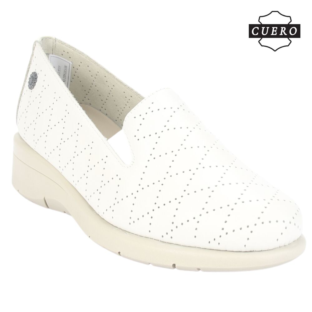Mocasin De Cuero Chalada Mujer Cala-2 Beige Casual image number 3.0