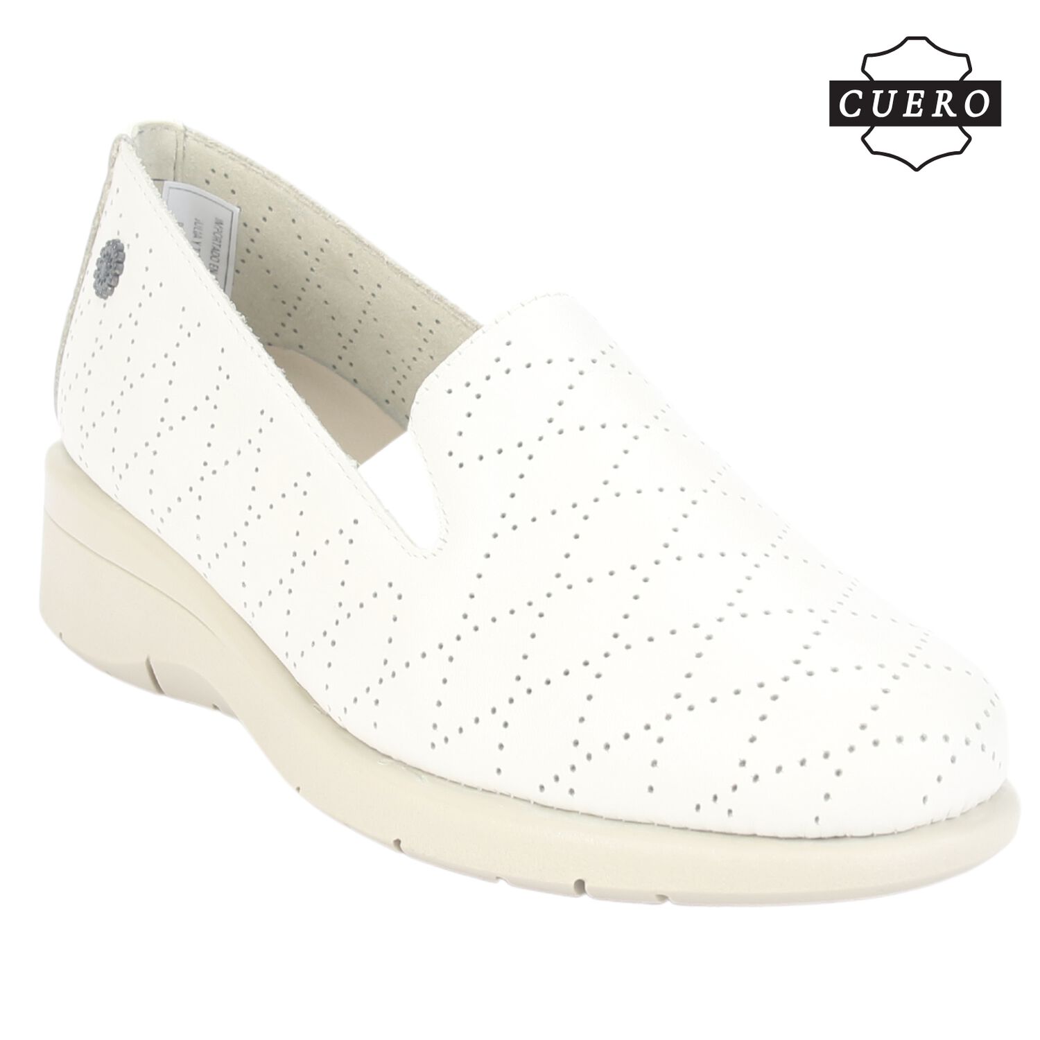Mocasin De Cuero Chalada Mujer Cala-2 Beige Casual image number 3.0
