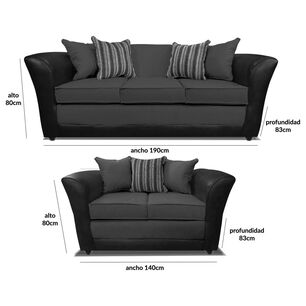 Juego De Living Elegant Minesota / 5 Cuerpos