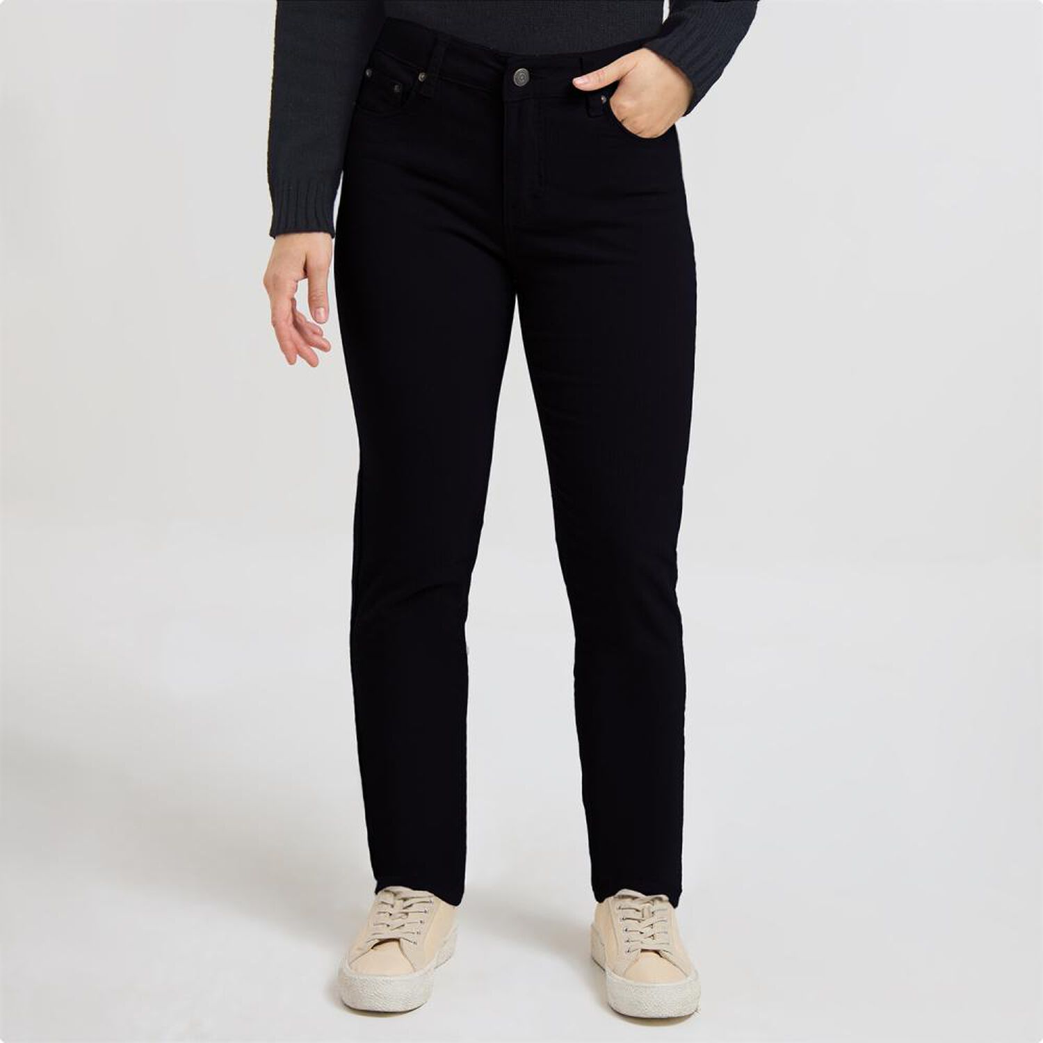 Pantal&oacute;n Cotel&eacute; Tiro Medio Regular Mujer Geeps image number 0.0