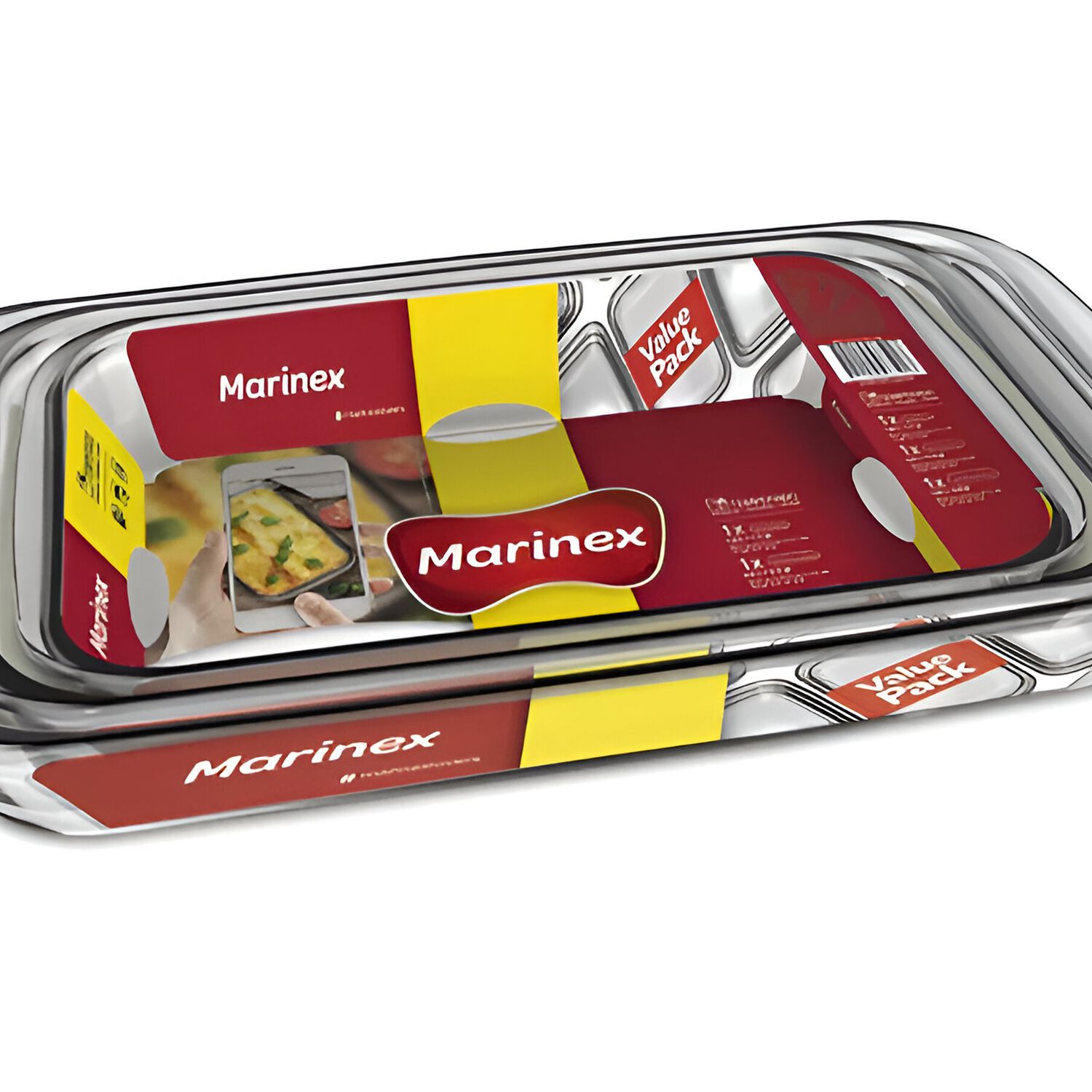 Set 3 Asaderas Rectangulares Marca Marinex Aptas Para Horno image number 3.0