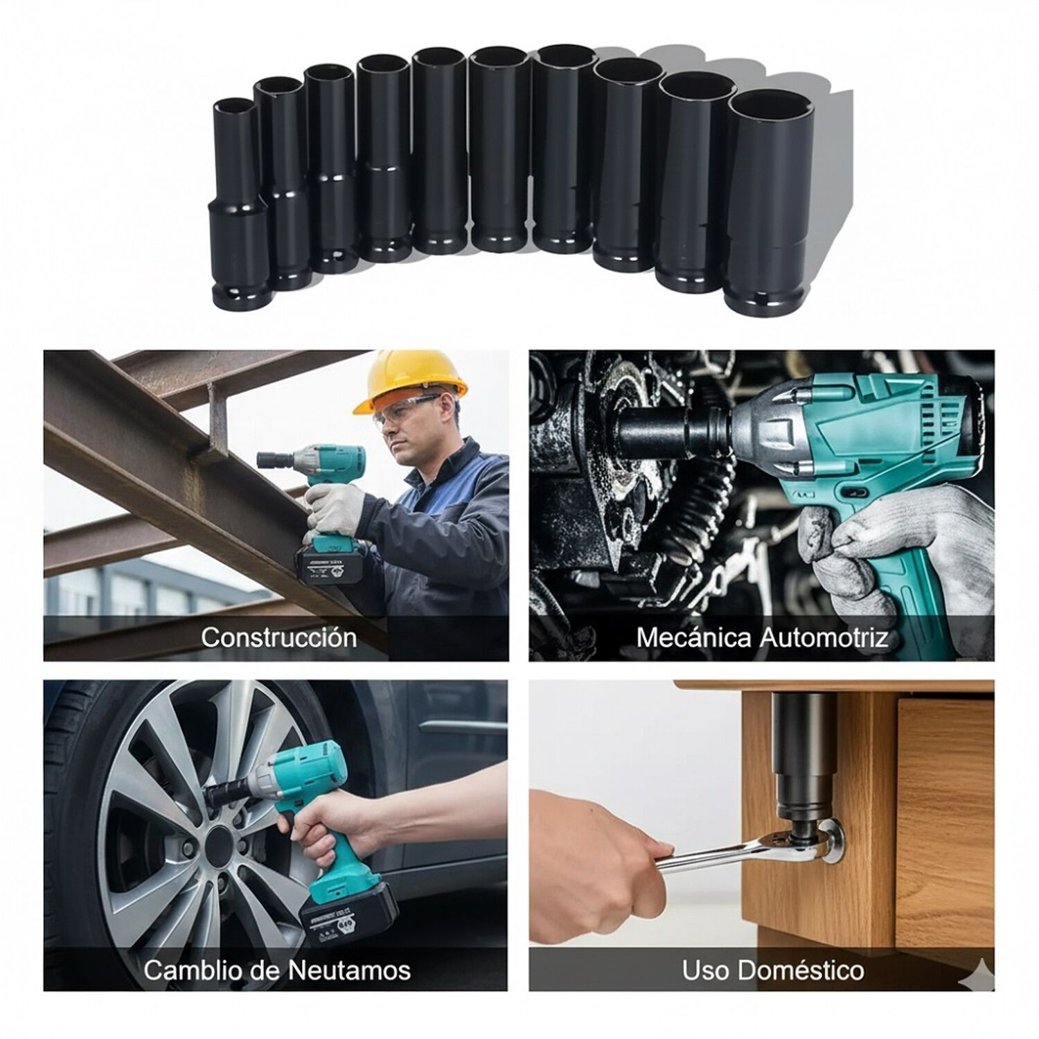 Set Dados Impacto 1/2&rdquo; 10 Pzs 8-24 Mm image number 5.0