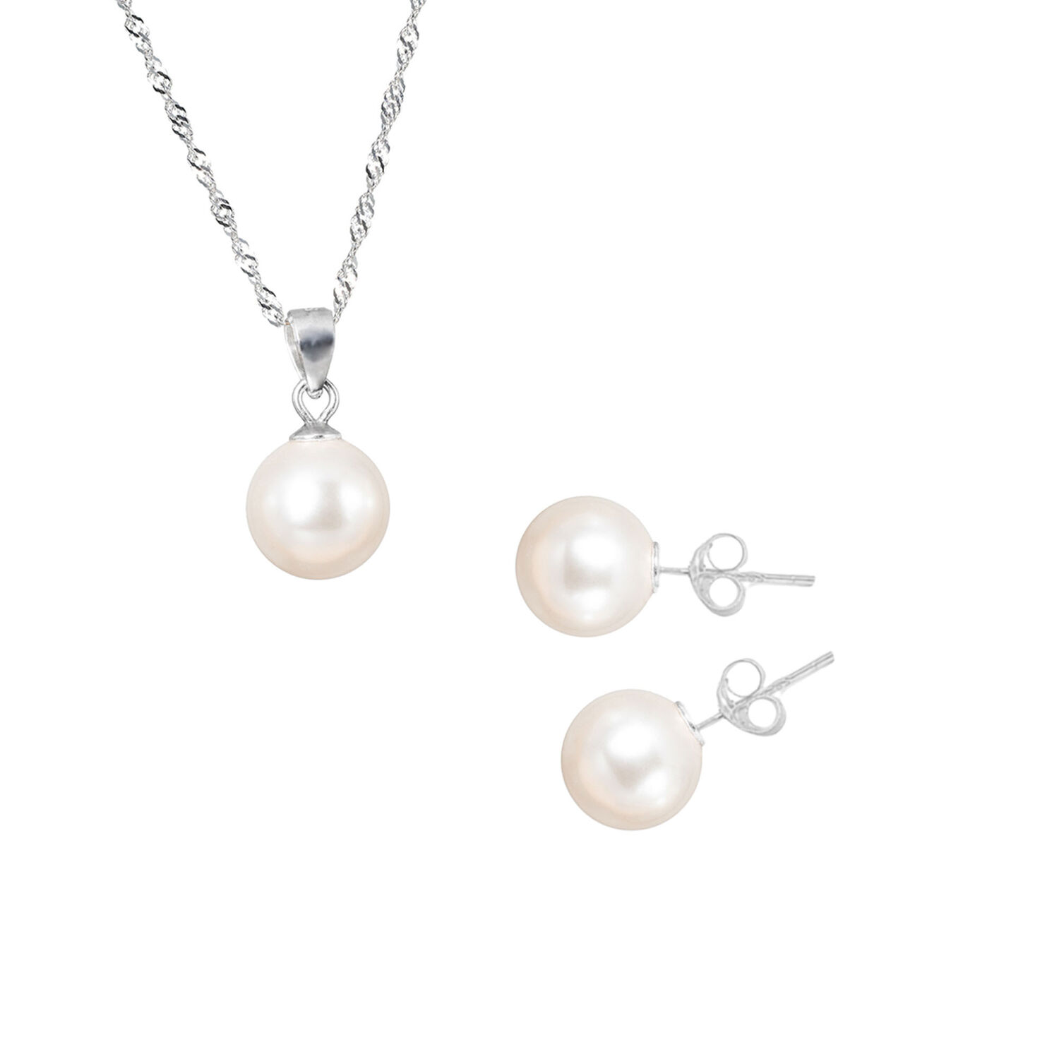 Conjunto Viena Con Perlas Organicas Cream image number 0.0