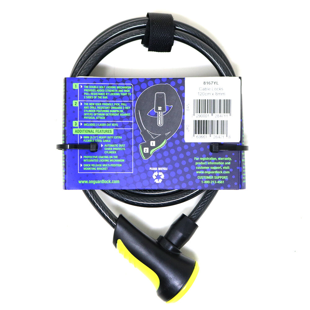 Candado Onguard Llave Espiral Ns 120cmx8mm image number 2.0