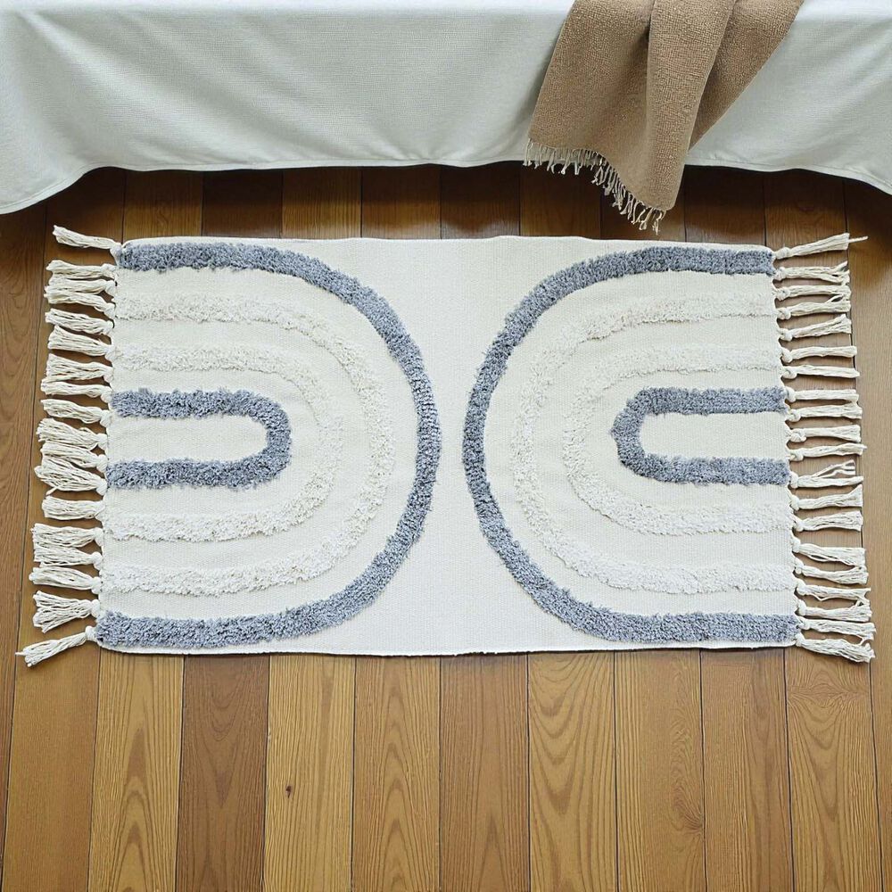 Bajada De Cama Bordada Kilim De Estilo Etnico 60x90cm Md71 image number 2.0