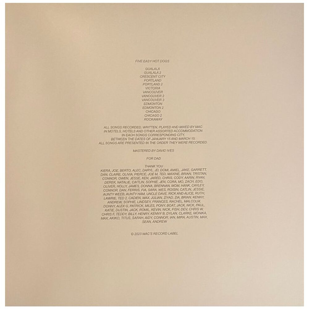 Mac Demarco - Five Easy Hot Dogs | Vinilo image number 7.0