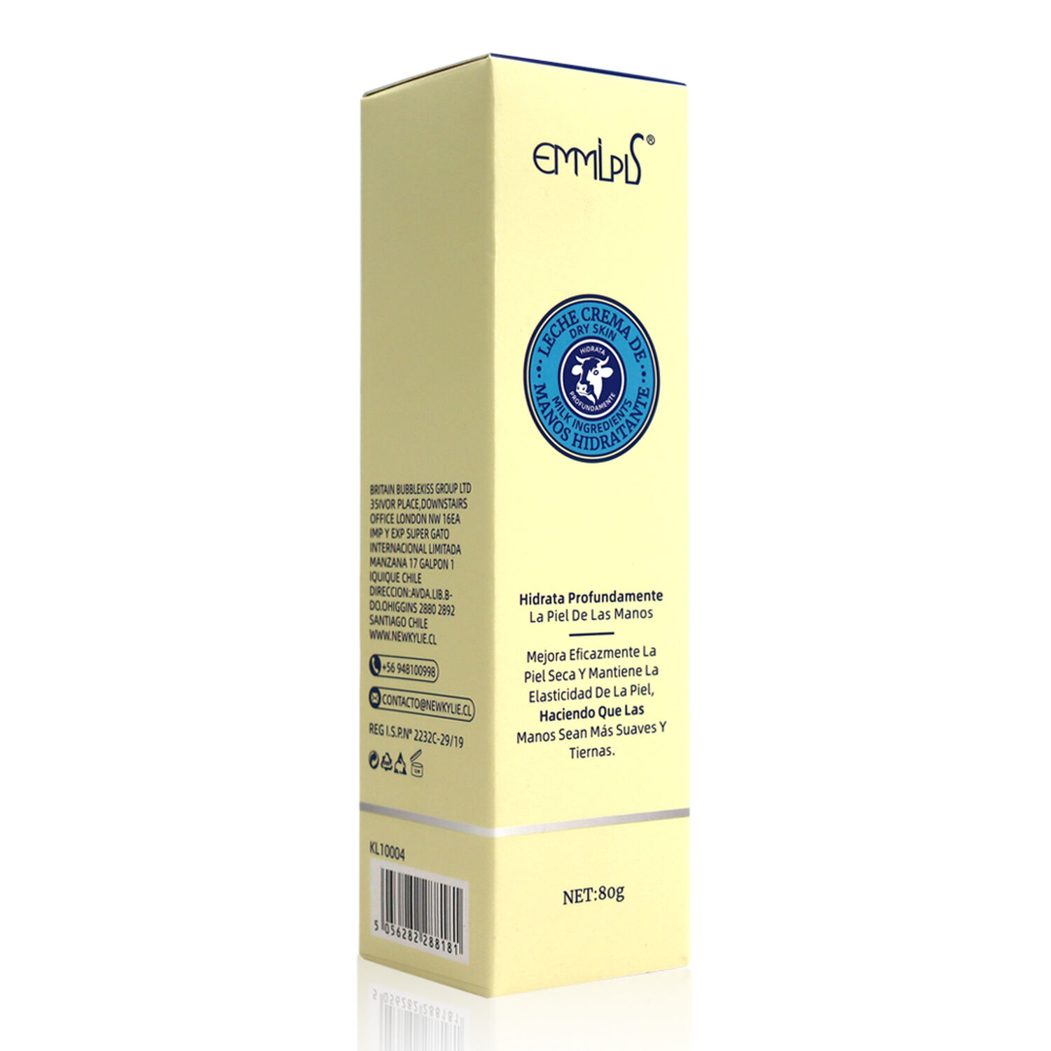 Crema Ultra Humectante Y Reparadora De Manos Leche Hidratante 80grs image number 2.0