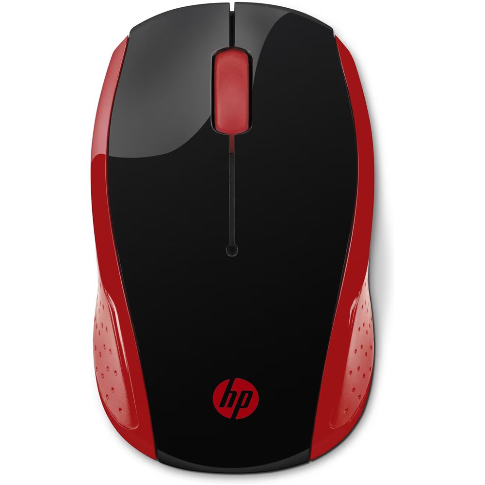 Mouse Hp 200 Inalámbrico Dongle Usb Rojo image number 0.0