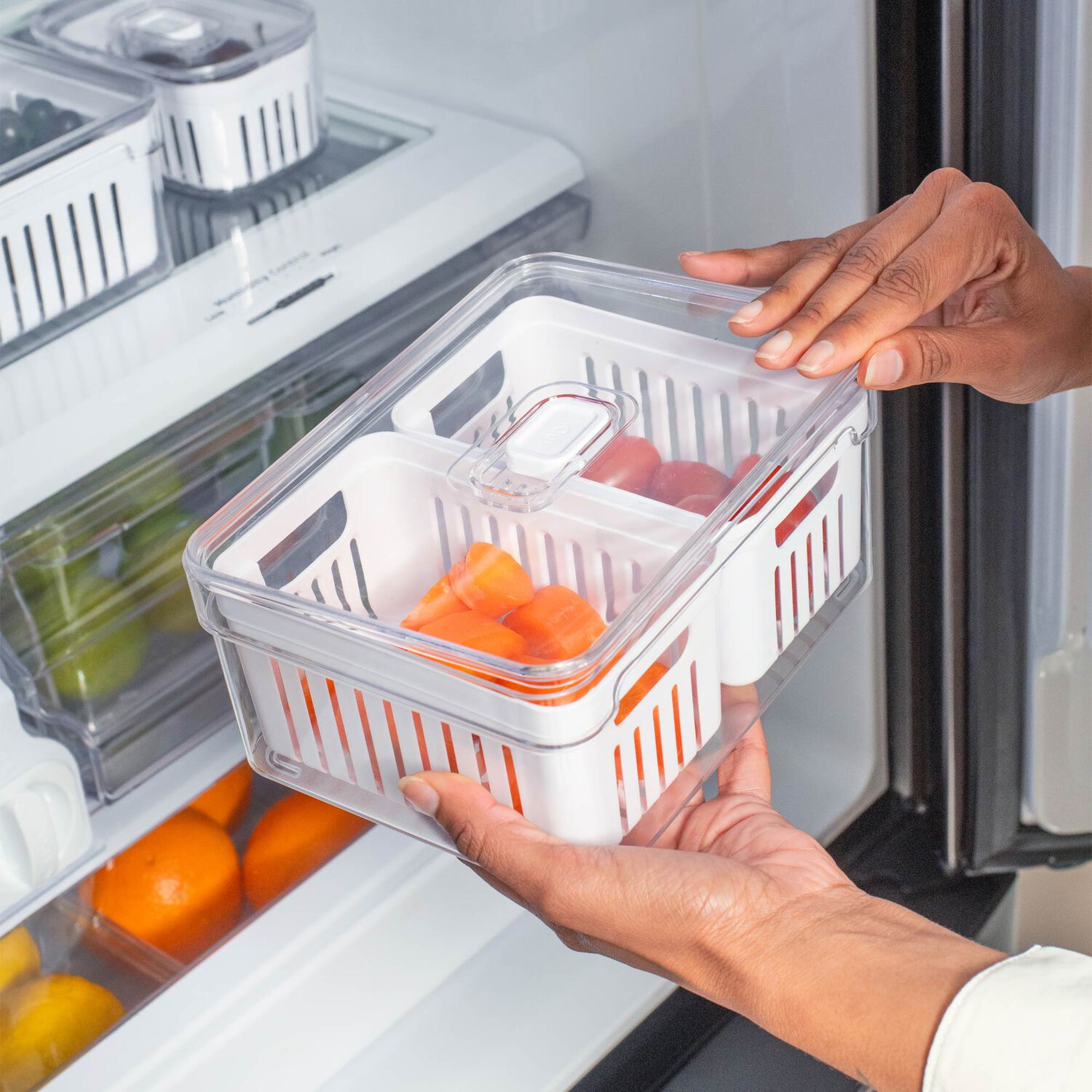 Organizador Clear Fresh 2 Cestas 2,2 Lt Ou image number 2.0