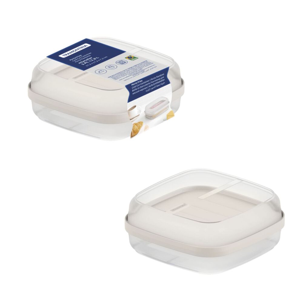 Contenedor Doble De Alimentos Tramontina 1.3 Litros Fiambres image number 0.0