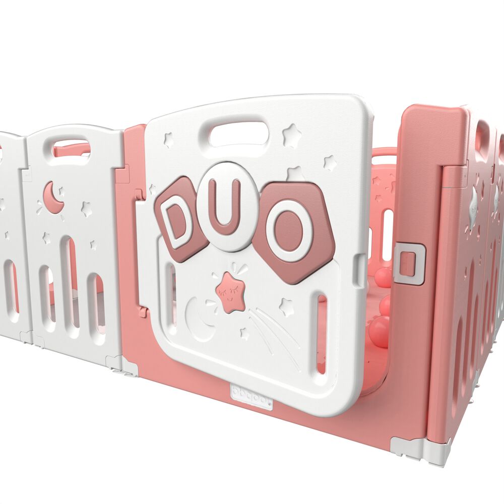 Corral Did&aacute;ctico De Juegos Duo Pink + Alfombra + Pelotas image number 4.0