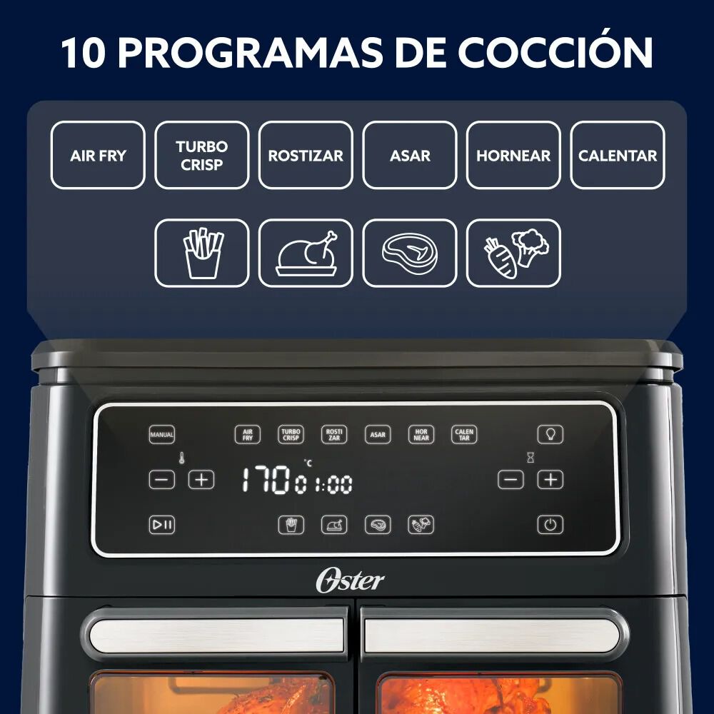 Oster Freidora De Aire Flex 11l De Capacidad Ckstaf11mcddf image number 5.0