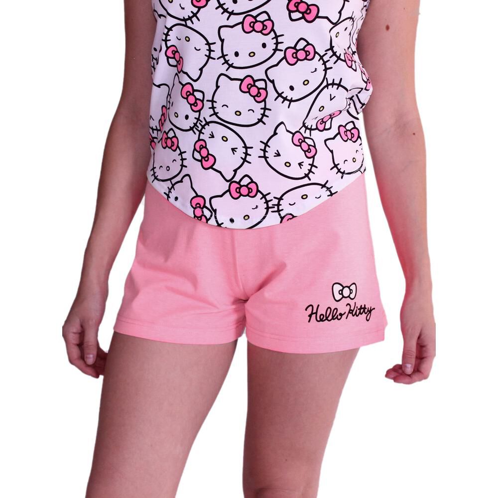 Pijama Mujer Algodón Corto Estampado Hello Kitty image number 1.0