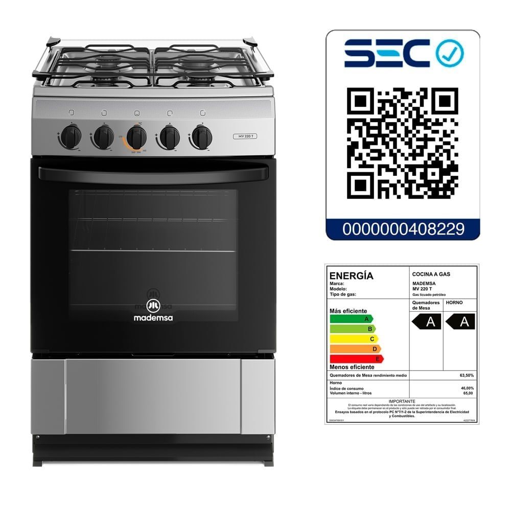 Cocina Mademsa 4 Platos Mv220t image number 7.0