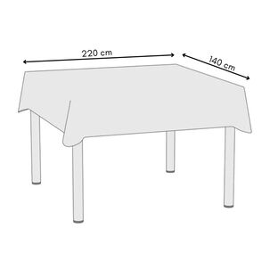 Pack De 6 Fundas De Sillas Elasticadas + Mantel Rectangular Estampados Msr-6