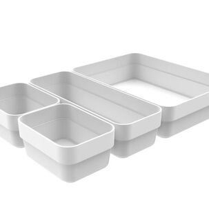 Conjunto Organizadores Cajones Logic Blanco