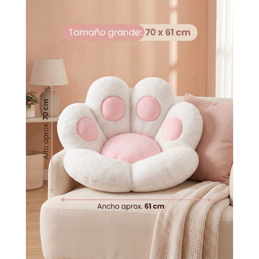 Coj&iacute;n Almohada Mano De Gatito Suave 70x61 image number 13.0