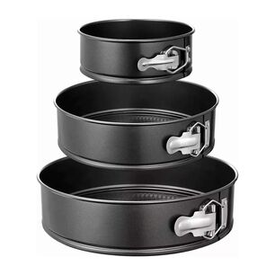 Juego De 3 Moldes Redondos Desmontables Para Tortas