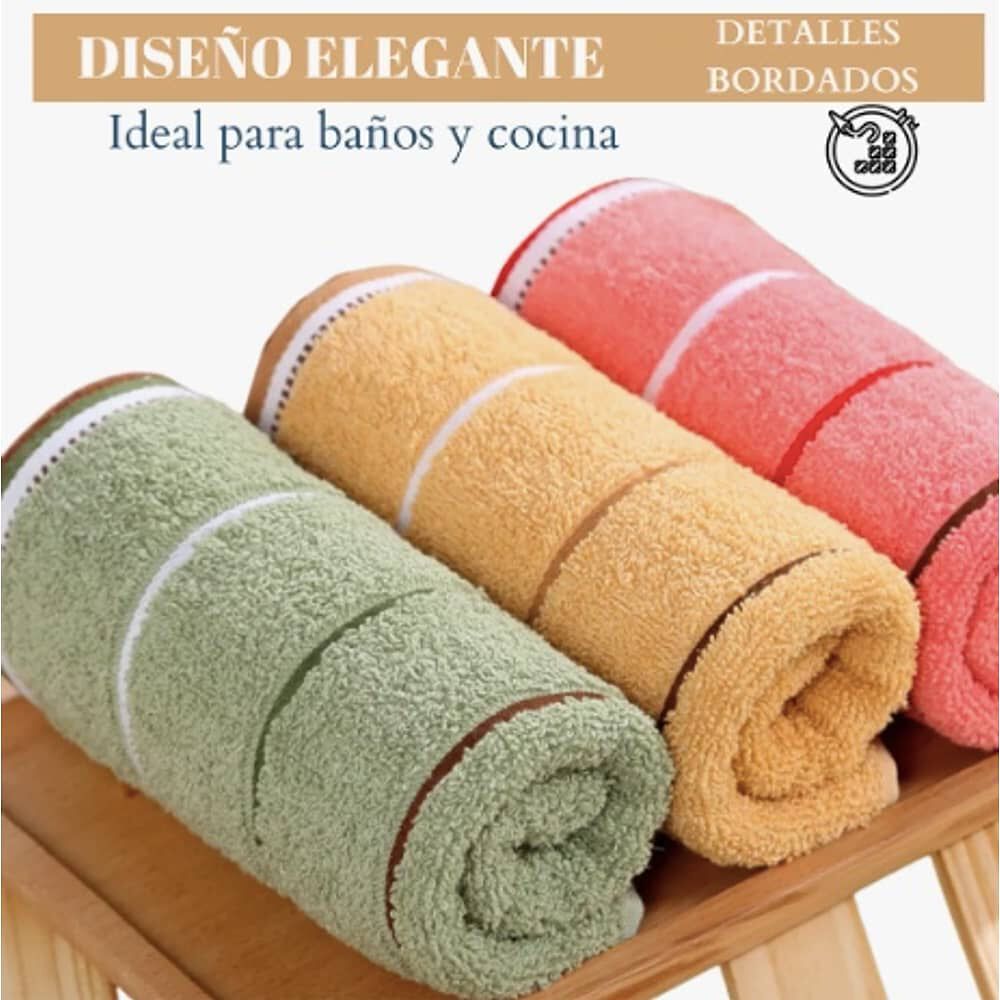 Pack 6 Toalla Mano D Algodon Ba&ntilde;o image number 4.0