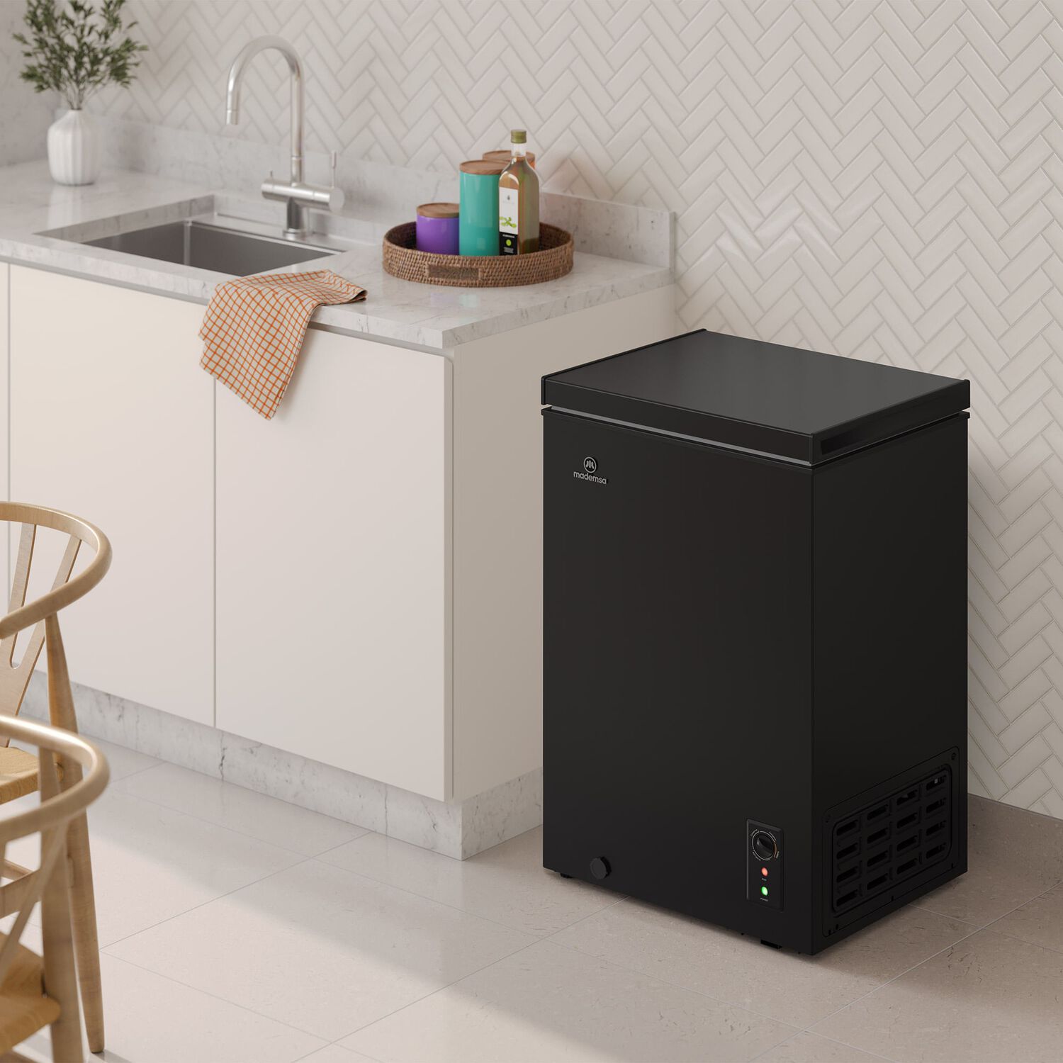Congelador Freezer Horizontal Dual 97l Fr&iacute;o Directo H100b Negro image number 9.0