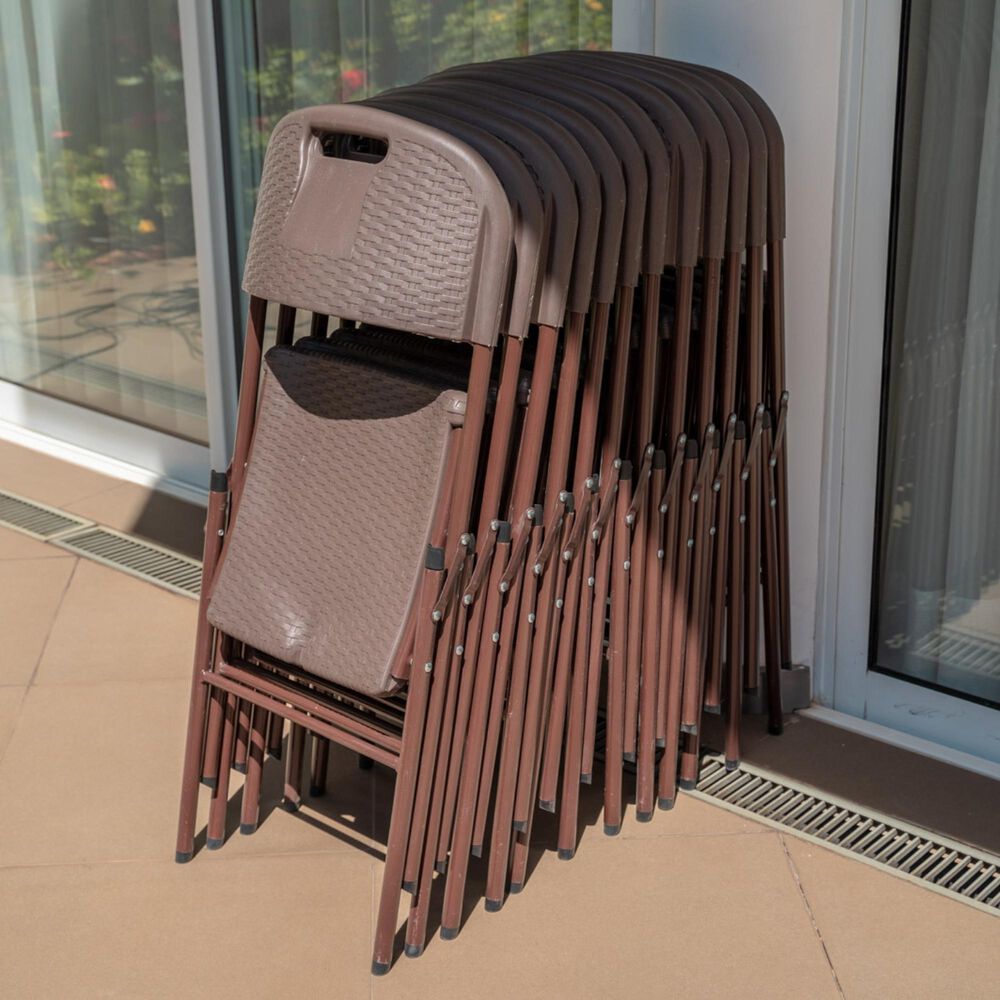 Silla Plegable Con Asa Color Caf&eacute; image number 3.0