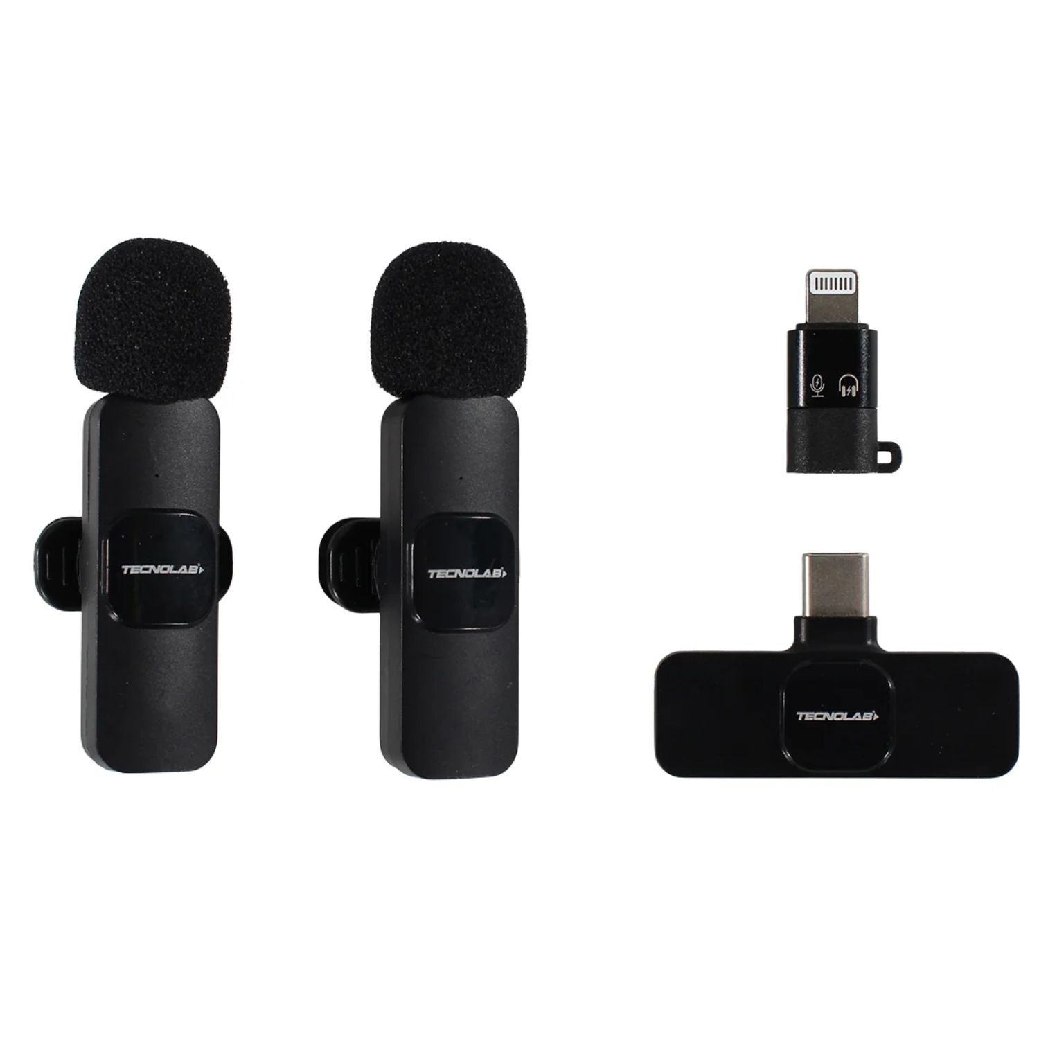 Kit 2 Microfonos Lavalier Inalambricos Usb-c Y Lightning - Ps image number 0.0