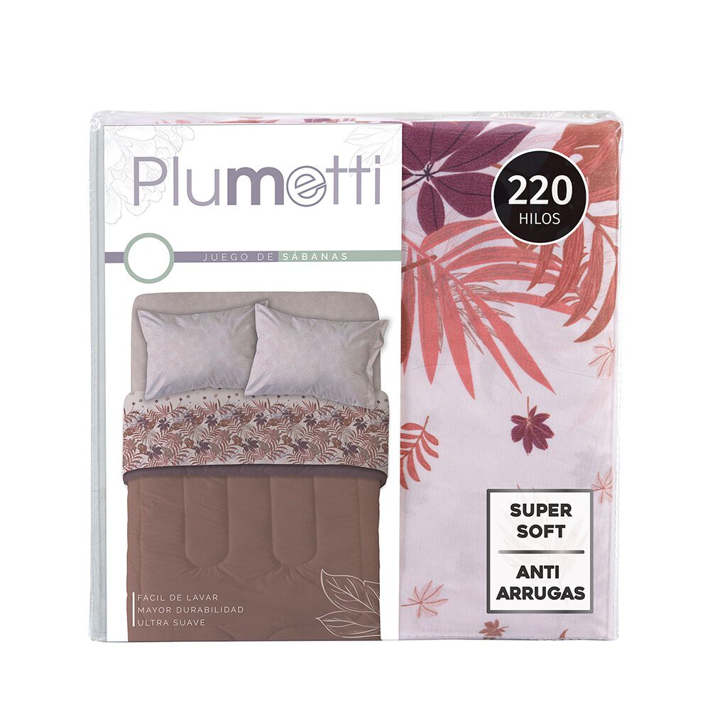 Sabana Estampada Plumetti 1.5 P Ginkgo image number 3.0