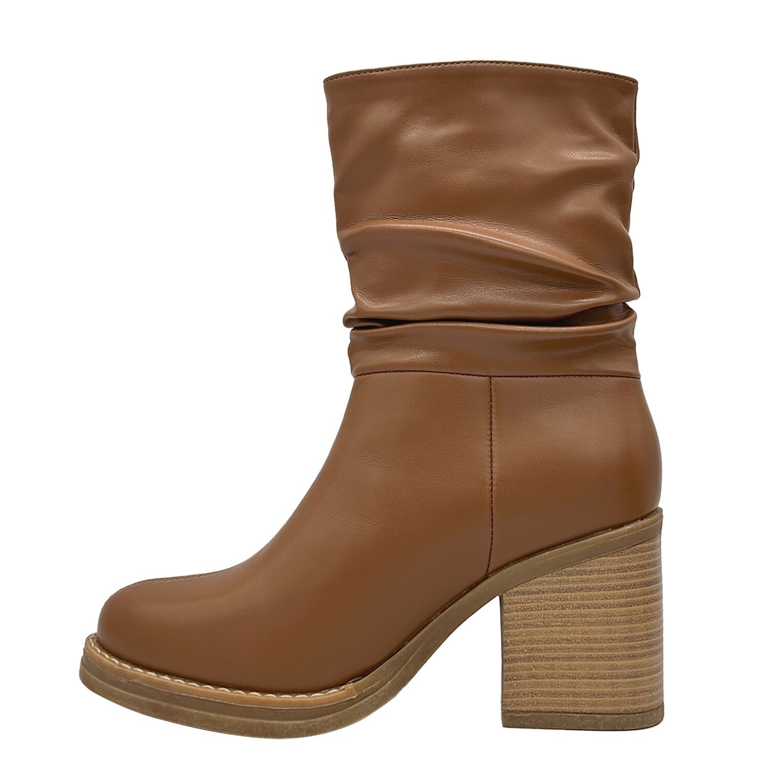 Bota Para Mujer, Caf&eacute;, Media Pantorrilla Danicolle image number 2.0