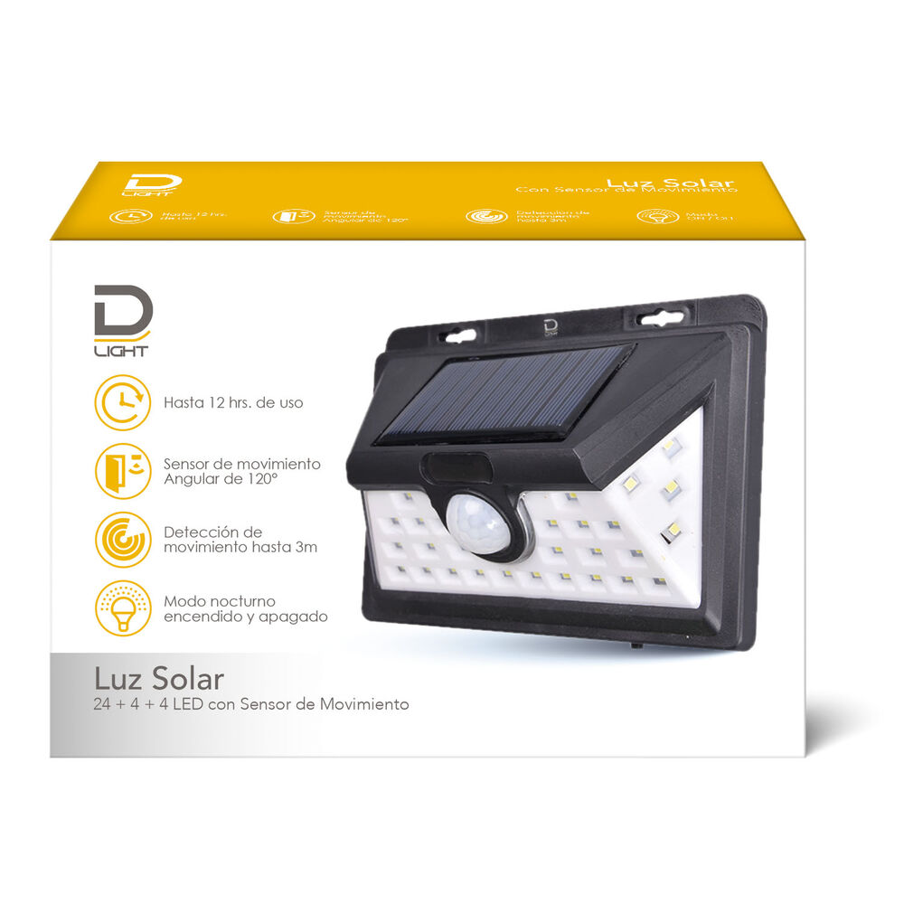 Luz Solar 20+4+4 Leds Datacom Pronobel image number 0.0