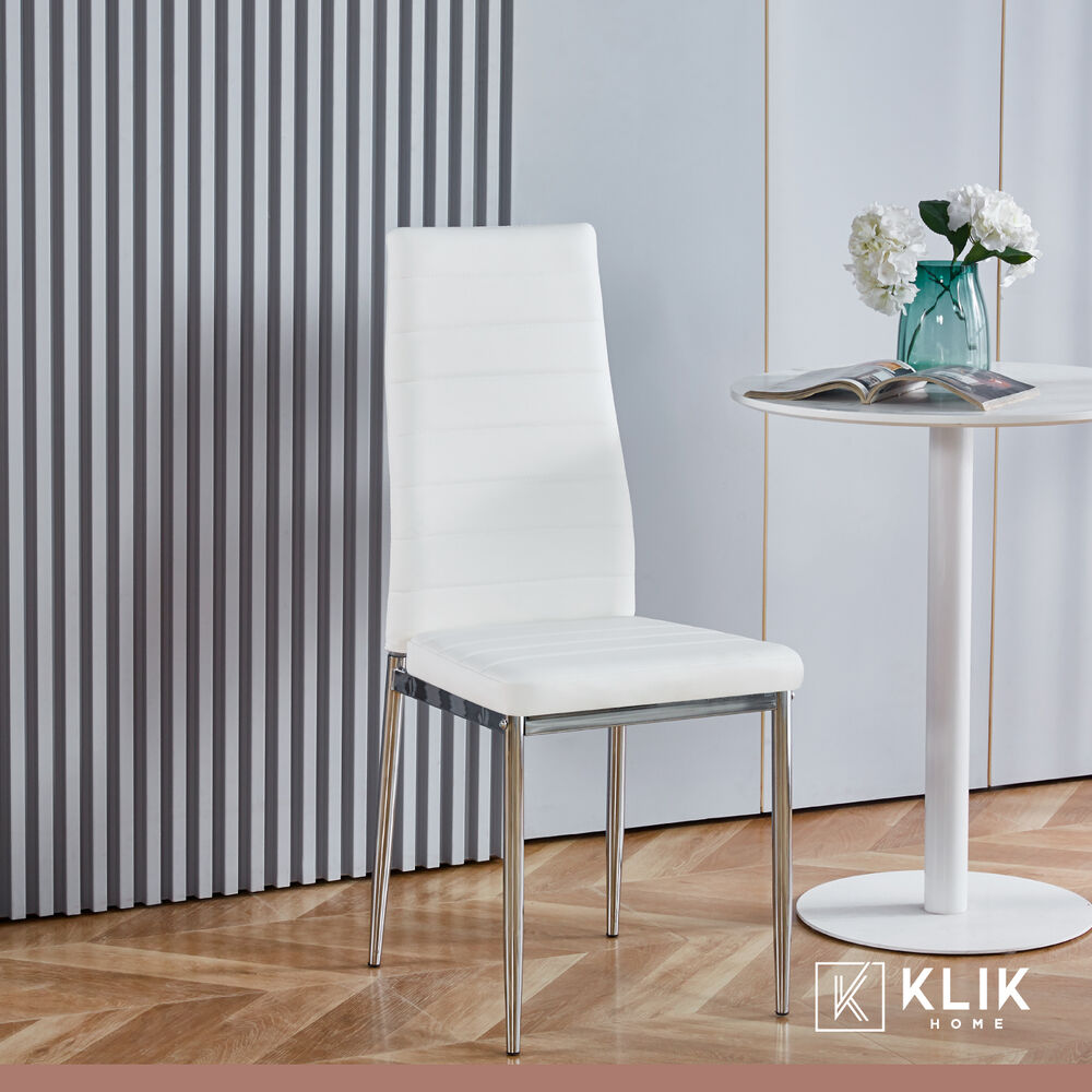 Comedor Mesa De Vidrio Rectangular 120x80 + 6 Sillas Dining Liana - Blancas image number 7.0