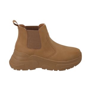 Botin Mujer Caf&eacute; Plataforma Dunkin Police