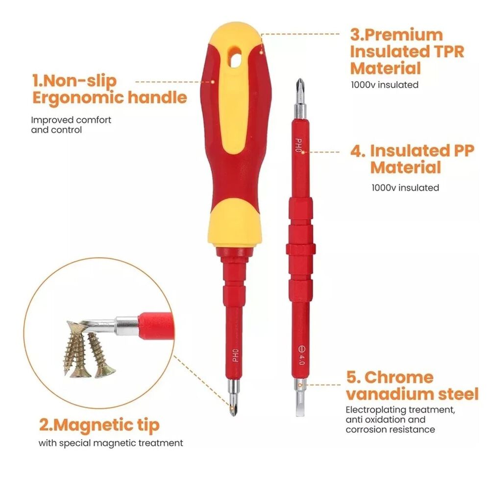 Juego De Destornilladores 26 En 1, Juego De Electricista, image number 1.0