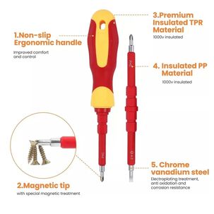 Juego De Destornilladores 26 En 1, Juego De Electricista,