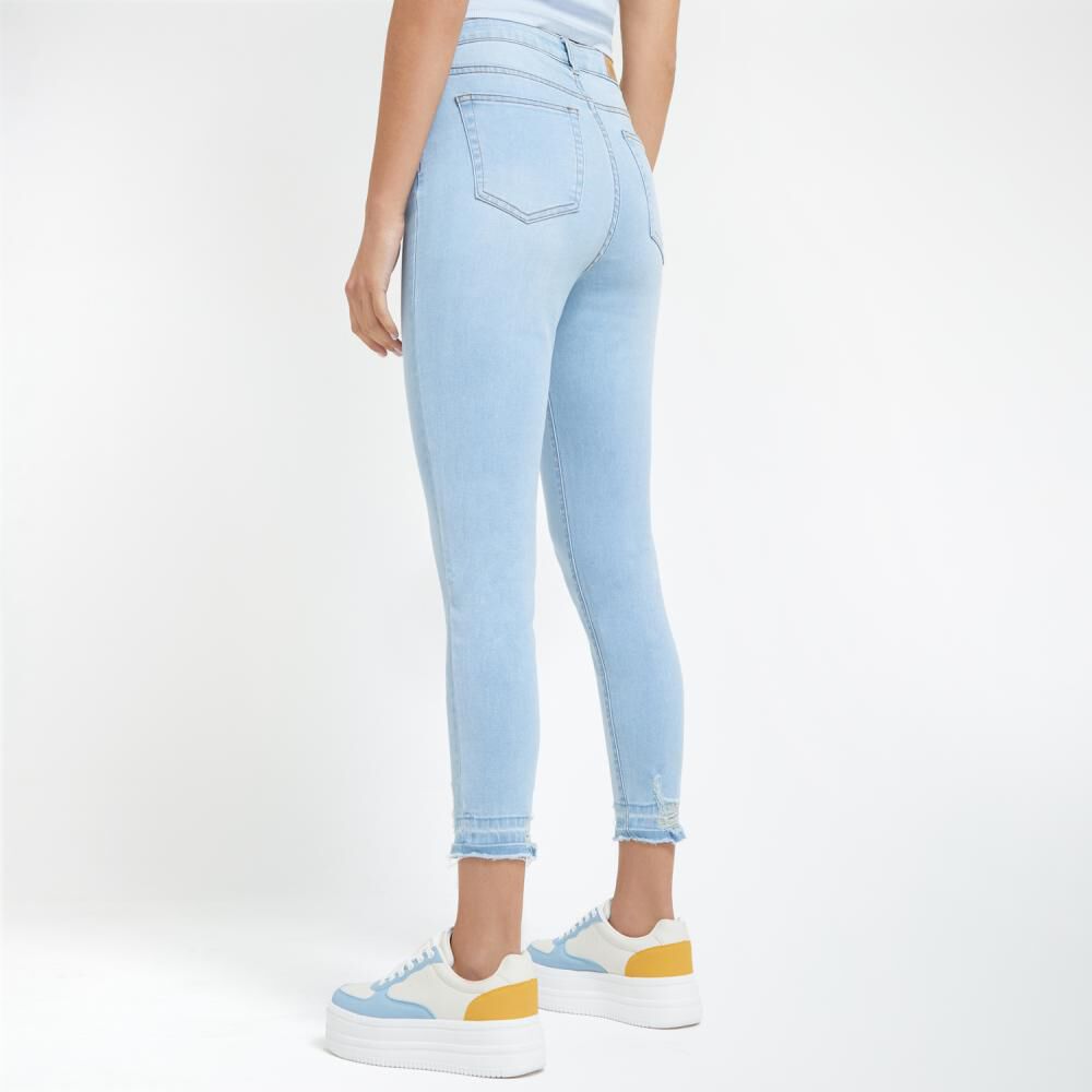 Jeans Rotura En Basta Tiro Alto Super Skinny Mujer Freedom image number 3.0