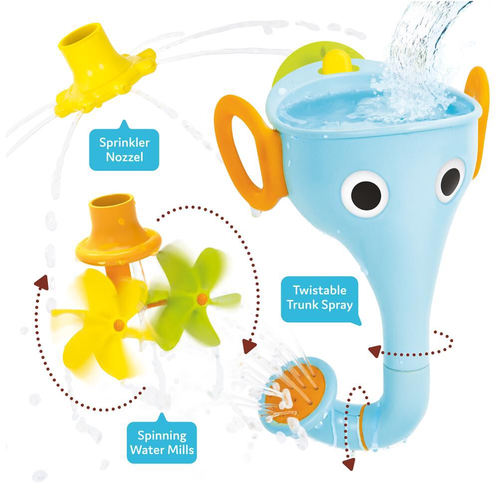 Juego De Agua Elefante Embudo Celeste Yookido image number 3.0