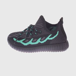 Zapatilla Kids Negro Verde Bbo Art. E20854blackgreen
