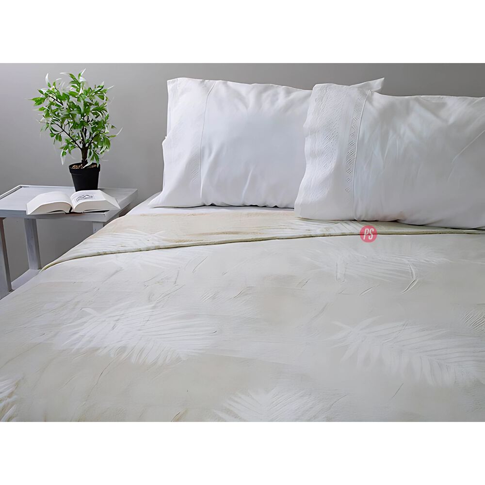 Frazada Flannel Mali 2 Plazas Tonos Rosas Doral - Ps image number 1.0