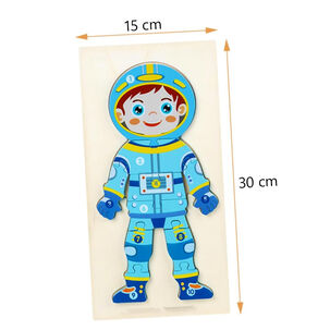 Puzzle Rompecabezas De Madera Encaje Didactico Profesiones