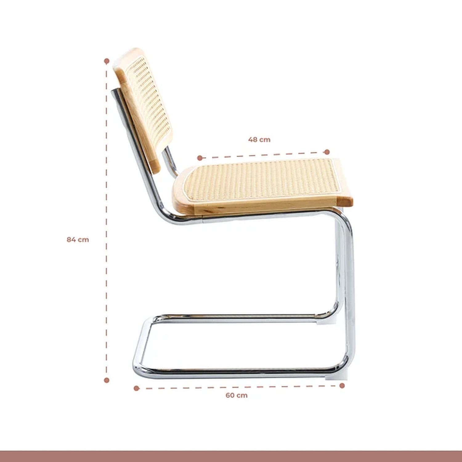 Comedor Mesa Redonda De Vidrio Cross 120cm + 5 Sillas Breuer Madera image number 4.0