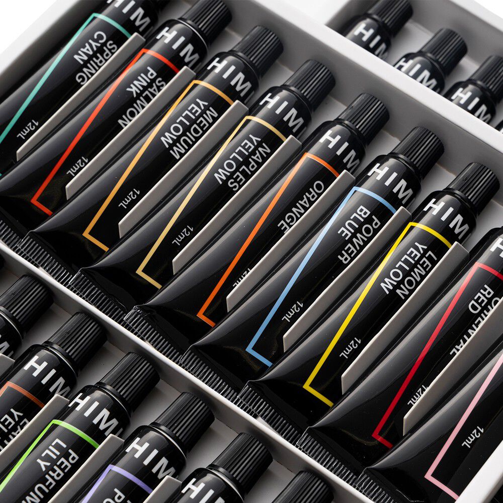 Set Himi De Tubo Acr&iacute;lico 12 Ml - 36 Colores image number 2.0