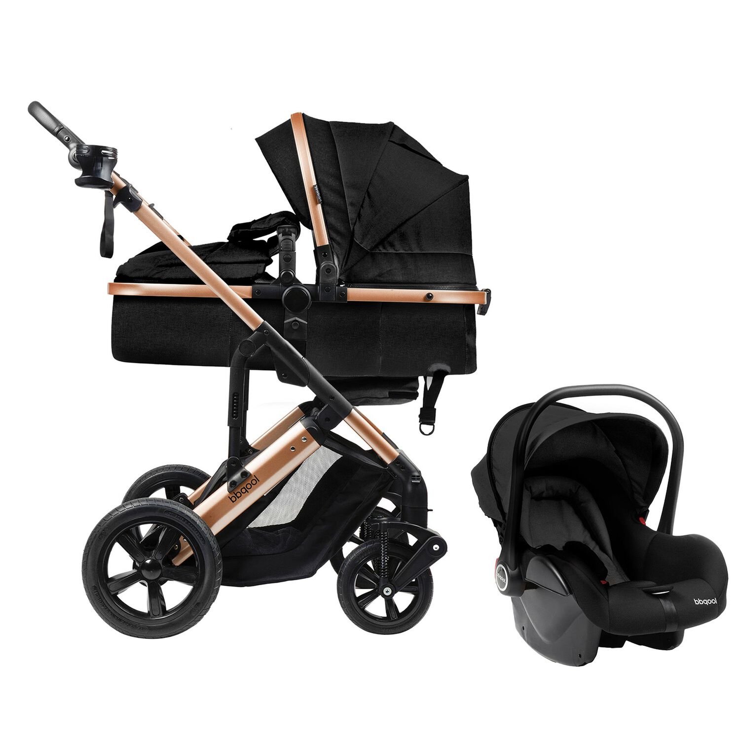 Coche Travel System Zion Negro image number 0.0