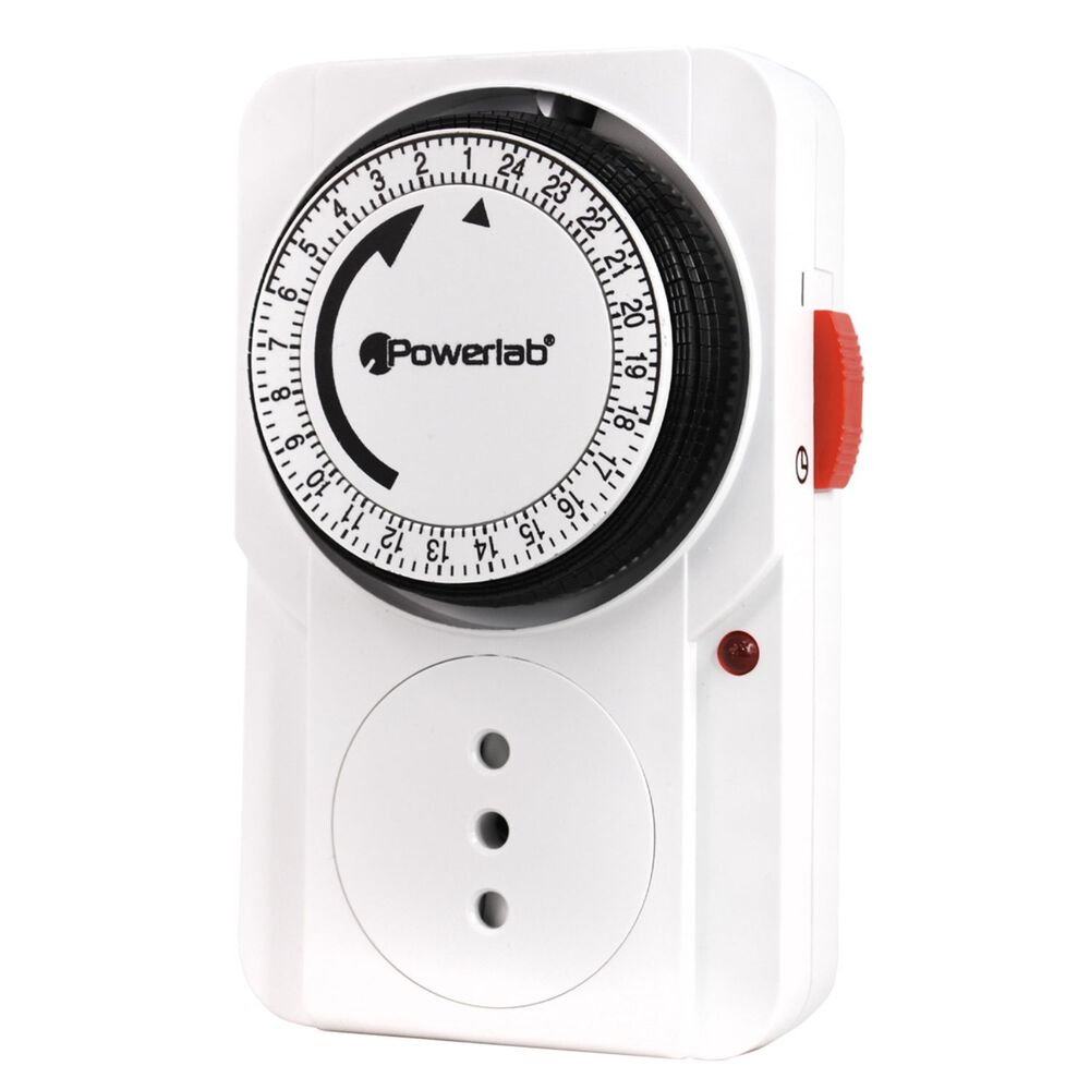 Timer An&aacute;logo 2000w Programable 24h Encendido Y Apagado - Ps image number 0.0