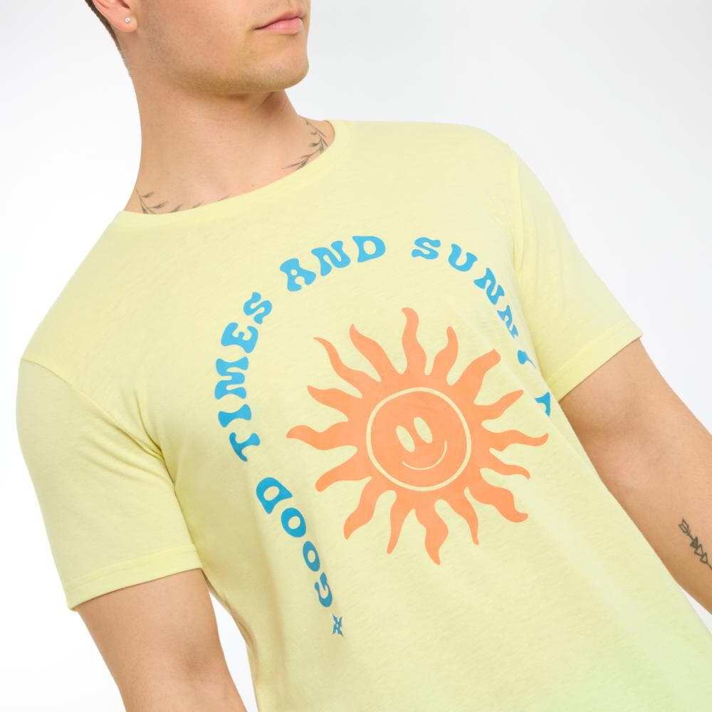 Polera Estampada Manga Corta Cuello Redondo Hombre Skuad image number 4.0