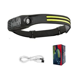 Linterna Frontal Led Recargable Usb Con Sensor De Movimiento Camping 350lm