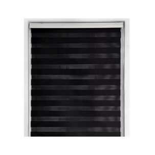 Cortina Roller Dúo Zebra Negra 100x200 Cm