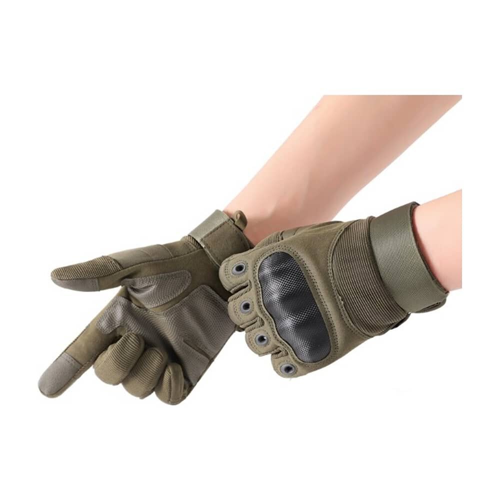 Guantes T&aacute;cticos Para Motocicleta O Bici Nudillos Extra Duros Con Dedos image number 3.0