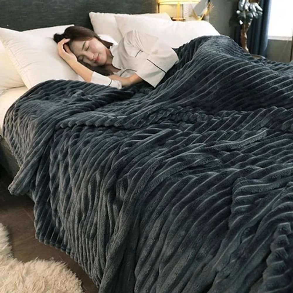 Manta Gruesa Frazada Polar Suave Ropa Cama 150 X 200 Sherpa image number 1.0