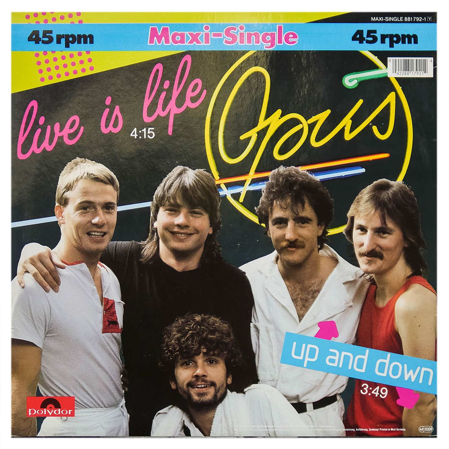 Opus - Live Is Life | 12" Maxi Single Usado image number 1.0